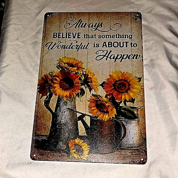 Always Believe Decorative Tin Sign - Picture 1 of 5
